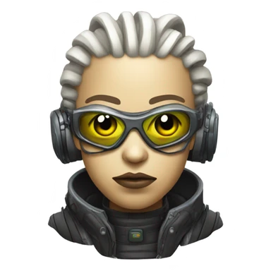 cyberpunk alien sticker