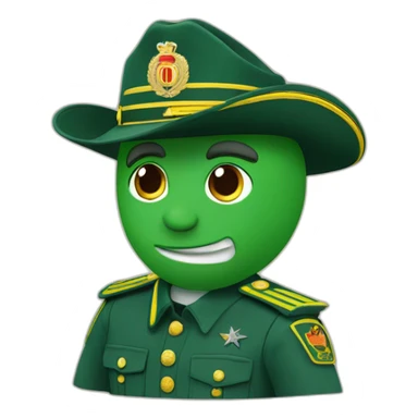 guardia civil tricornio sticker