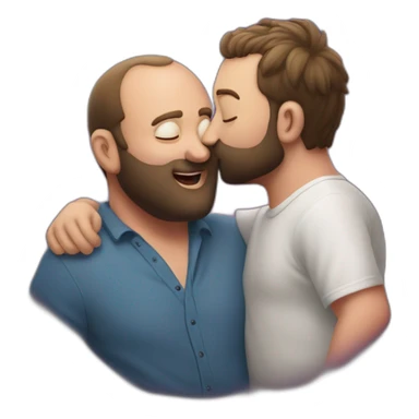 tom segura kissing bert kreischer sticker