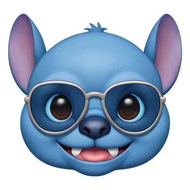 Stich with sunglasses  sticker