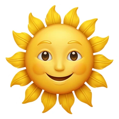 smiling sun emoji sticker
