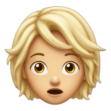 A shocked girl  sticker