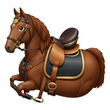 Horse with Cossack saddle sticker
