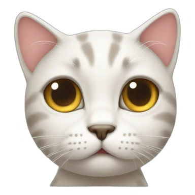 Cat staring and crying sticker