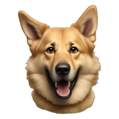 Joe biden being bit by german sheppard sticker