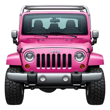 Raspberry pink jeep wrangler 4 door Sahara  sticker