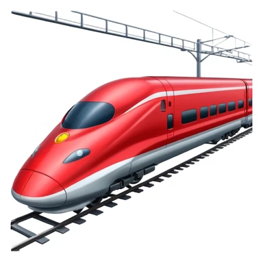 Red bullet Train sticker