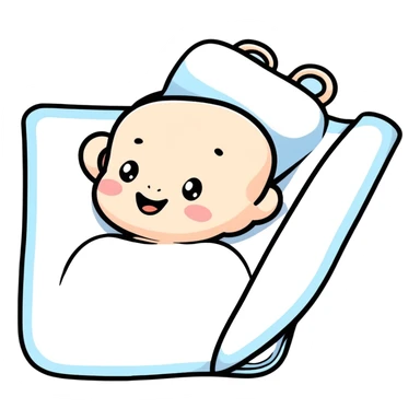 Baby changing mat sticker