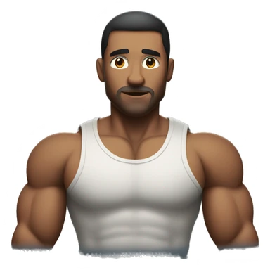 A muscled man that works in TV  sticker