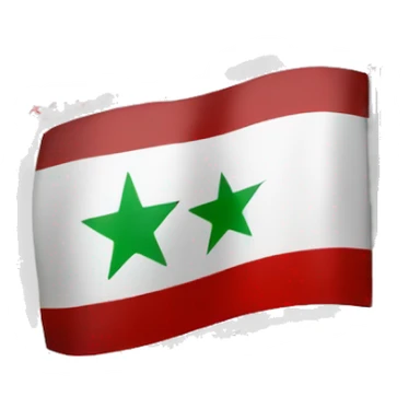 Free Syrian Flag with red stars sticker