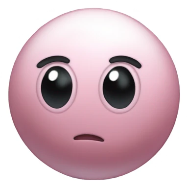 Metal cute black eyes Kirby ball driving on 4 car wheels sticker