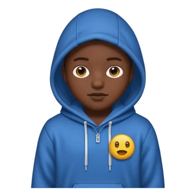 murdagang emoji style, character with a hoodie sticker
