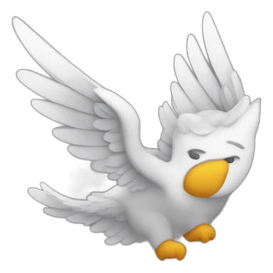 Chat rayé avec des ailes d’ange sticker