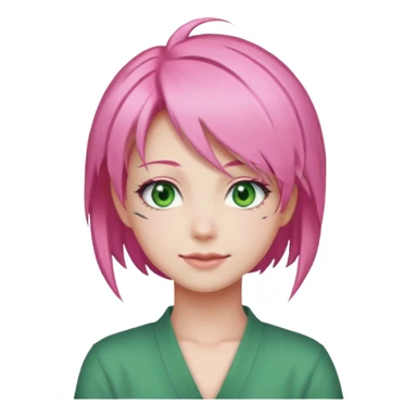 Mitsuri Kanroji, ultra détaillé, sourire narquois  sticker