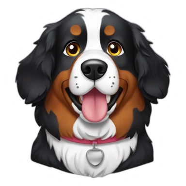 bernese mountain dog bake chef sticker