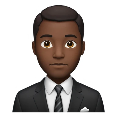 a tall dark hansome black man sticker