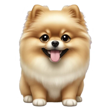 ebca9d color pomeranian puppy sticker