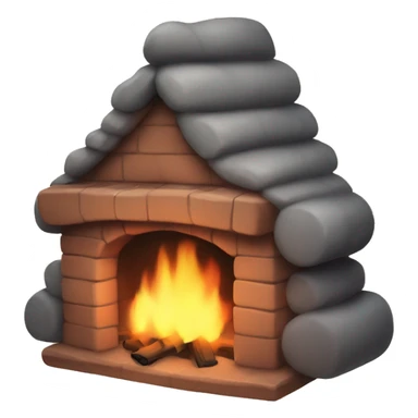 Cozy fire sticker