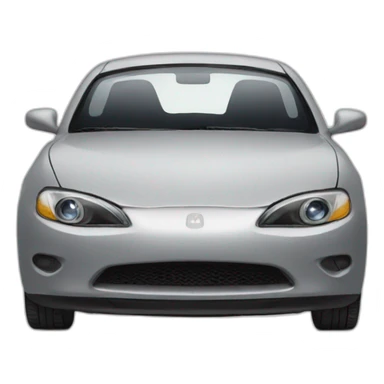 car surprised face sticker