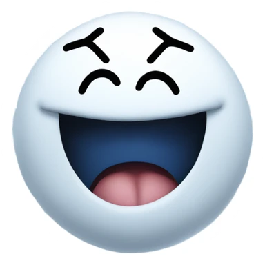 smiley face snorting snow sticker