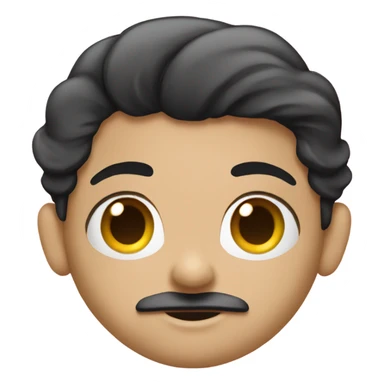 transgender princess with black hair and moustache and beard sticker