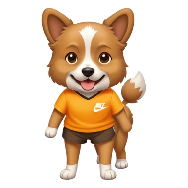 Dog with a Nike shorts on  sticker