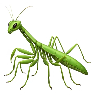 A mantis sticker