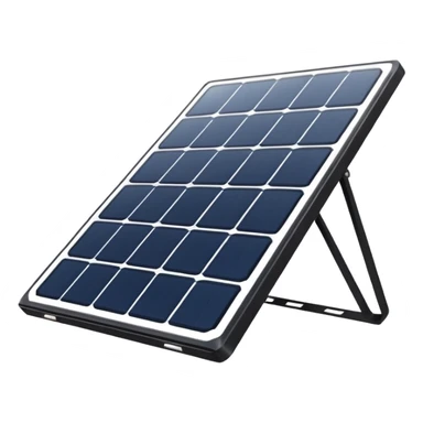 sleek solar panel with white lines, no sun icon sticker
