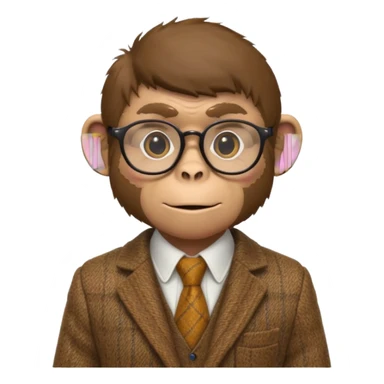 professor monkey sticker