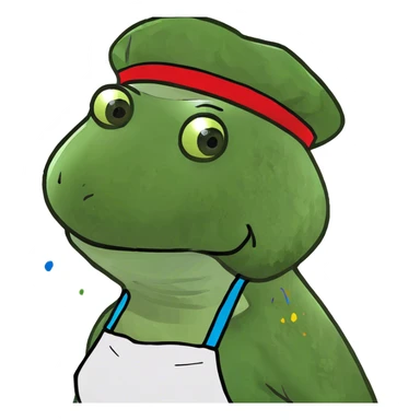 pink frog girl spam artist sticker