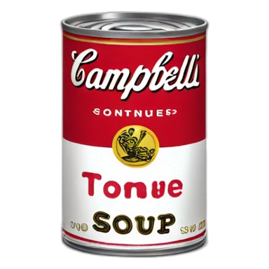Campbell soup sticker