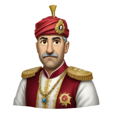 Turkish Sultan photorealistic serious sticker