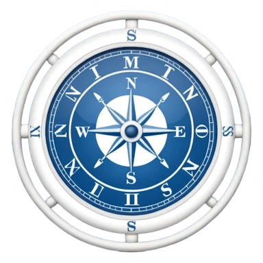 blue-white sea navigation chart. sticker