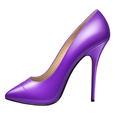 super realistic purple heels sticker