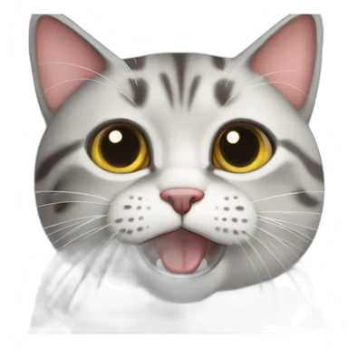 oh no cringe cat sticker