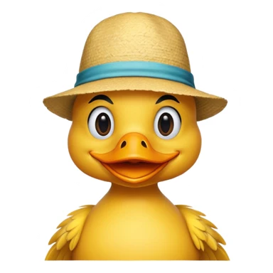 carnival duck with hat sticker