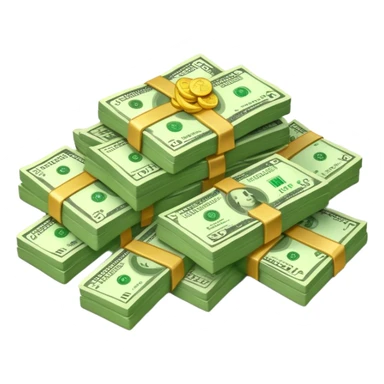 bunch of money sticker