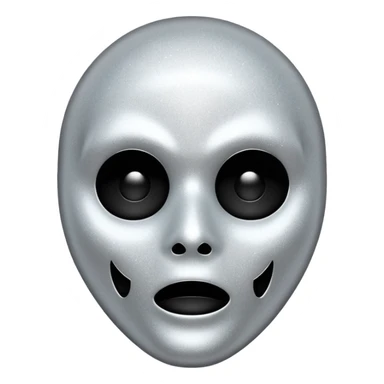 mask Ghost face glitter  sticker