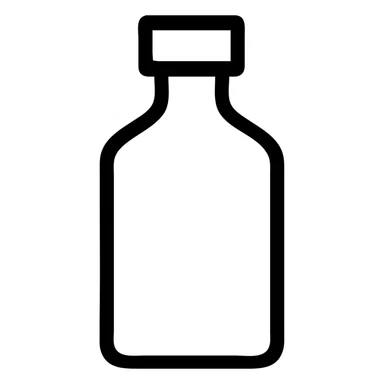 simple bottle icons, clean and minimal style sticker