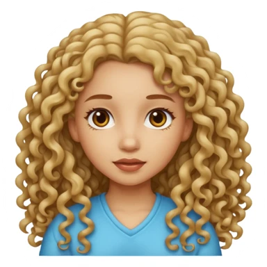 give her more curly hair sticker