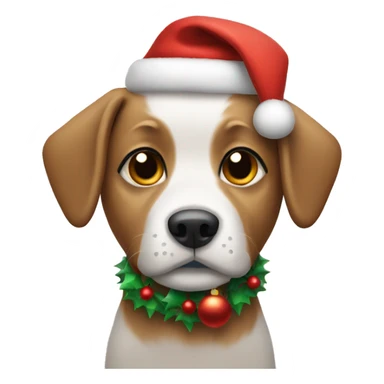 Dog wearing Christmas  sticker