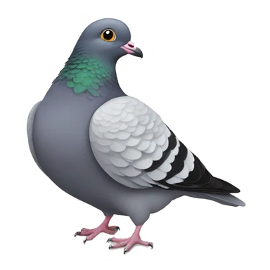 pregnant pigeon sticker