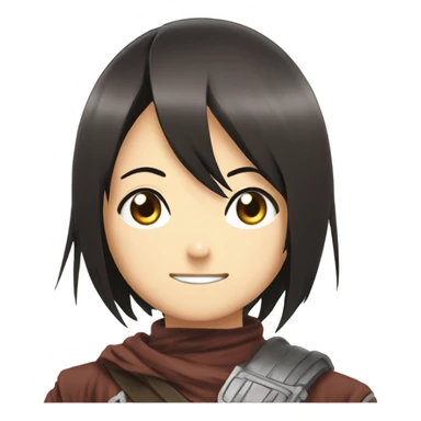 Mikasa from anime AOT sticker