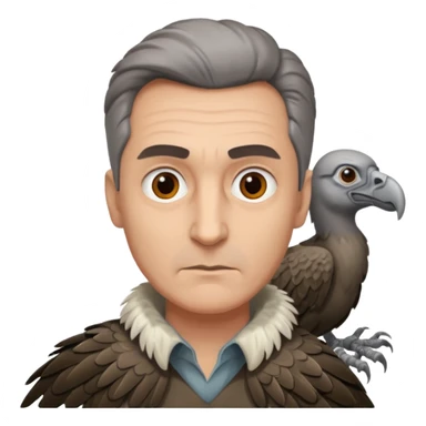 Man mixed with vulture sticker