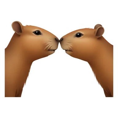Gay Capybara kiss sticker