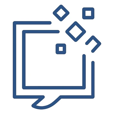 geometric logo with a frame being deconstructed or expanded, conveying out-of-the-box thinking and innovation for a tech SaaS brand, clean and modern, no text sticker