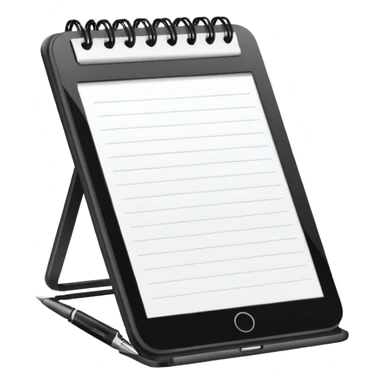 digital notepad with no clip sticker