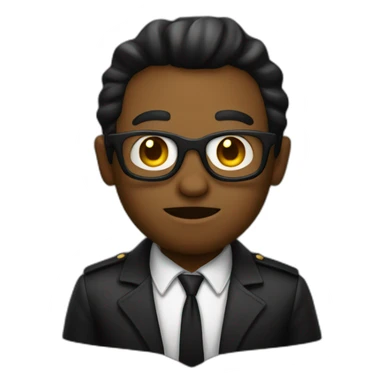 Noir qui rigole sticker