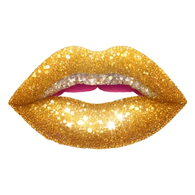 Glittering Lip Jewel sticker