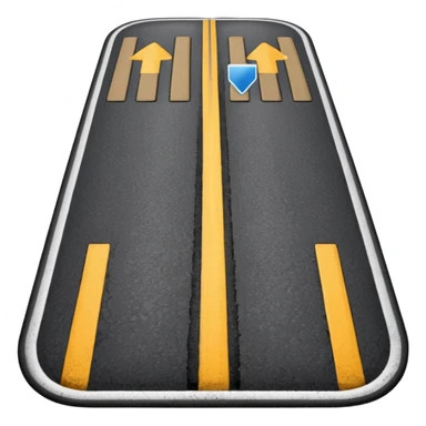 Forked regular road sticker